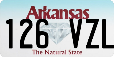 AR license plate 126VZL