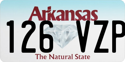 AR license plate 126VZP