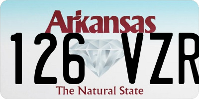 AR license plate 126VZR