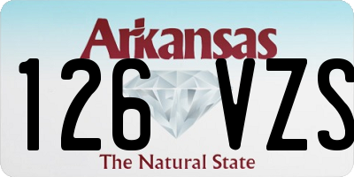 AR license plate 126VZS