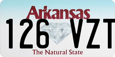 AR license plate 126VZT