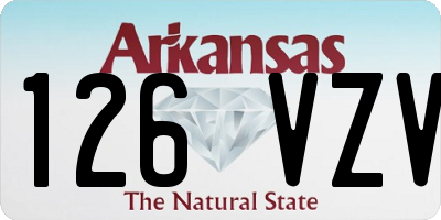 AR license plate 126VZV