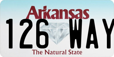 AR license plate 126WAY