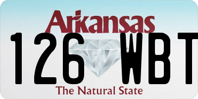 AR license plate 126WBT