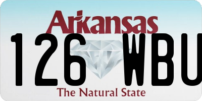 AR license plate 126WBU
