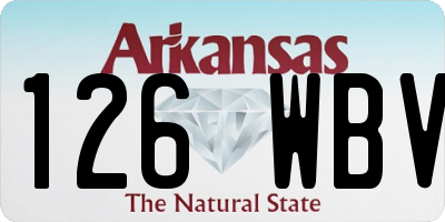AR license plate 126WBV