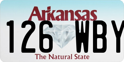 AR license plate 126WBY