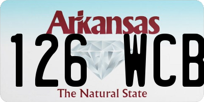 AR license plate 126WCB