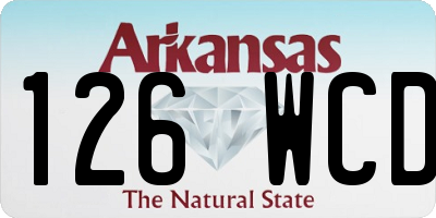 AR license plate 126WCD