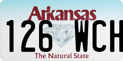 AR license plate 126WCH