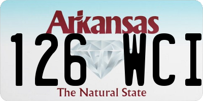 AR license plate 126WCI