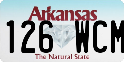 AR license plate 126WCM