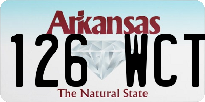 AR license plate 126WCT