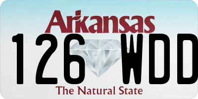 AR license plate 126WDD