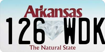 AR license plate 126WDK