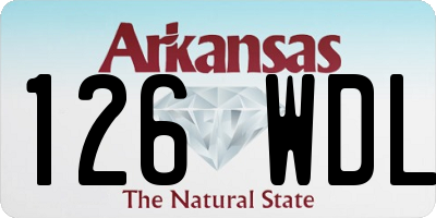 AR license plate 126WDL
