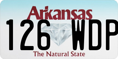 AR license plate 126WDP