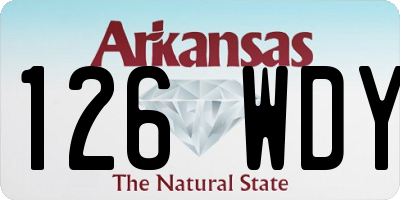 AR license plate 126WDY
