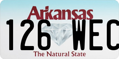 AR license plate 126WEC