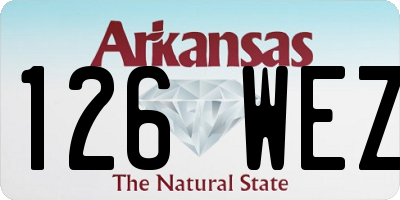 AR license plate 126WEZ