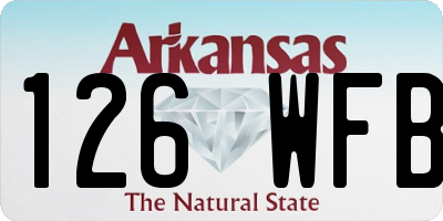 AR license plate 126WFB