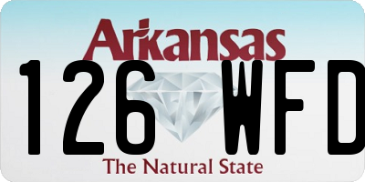 AR license plate 126WFD