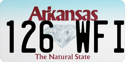 AR license plate 126WFI