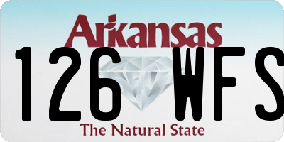 AR license plate 126WFS