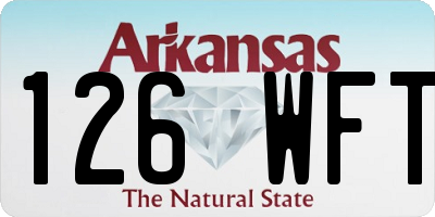 AR license plate 126WFT