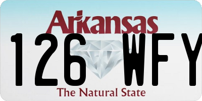 AR license plate 126WFY