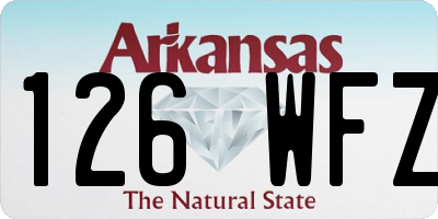 AR license plate 126WFZ