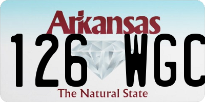 AR license plate 126WGC