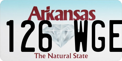 AR license plate 126WGE