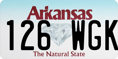 AR license plate 126WGK