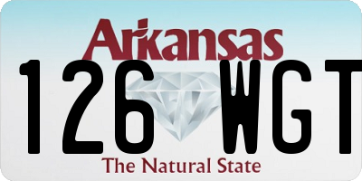 AR license plate 126WGT