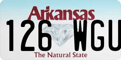 AR license plate 126WGU