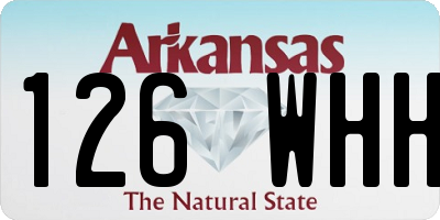 AR license plate 126WHH