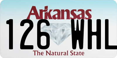 AR license plate 126WHL