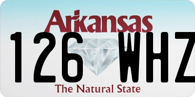 AR license plate 126WHZ