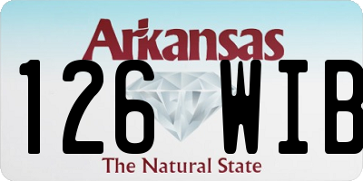 AR license plate 126WIB