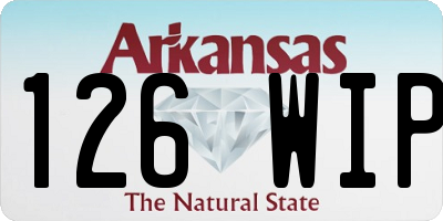 AR license plate 126WIP