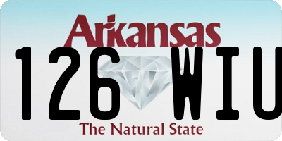 AR license plate 126WIU