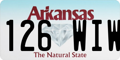AR license plate 126WIW