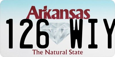 AR license plate 126WIY