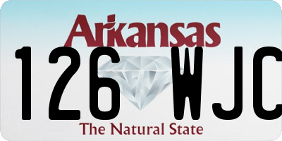 AR license plate 126WJC