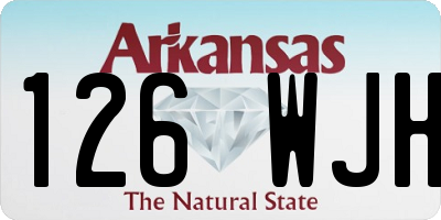 AR license plate 126WJH