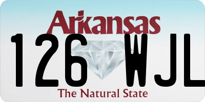 AR license plate 126WJL