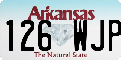 AR license plate 126WJP