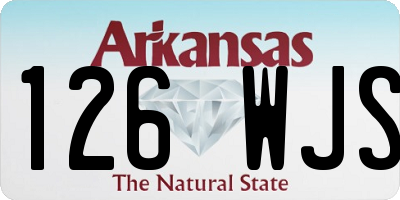 AR license plate 126WJS