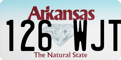 AR license plate 126WJT